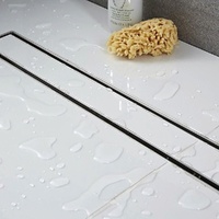 Tile Insert Shower Bathroom Grate Drain w/Centre outlet Floor Waste