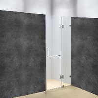 Wall to Wall Frameless Shower Screen 10mm Glass By Della Francesca