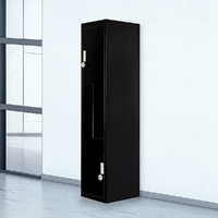 Two-Door L-shaped Office Gym Shed Storage Lockers