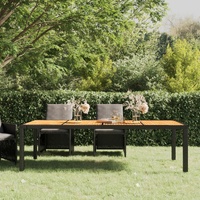 Garden Table 250x100x75 cm Poly Rattan