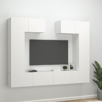 Crest 6 Piece TV Cabinet Set Engineered Wood