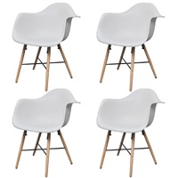 Dining Chairs Plastic and Beechword