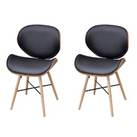 Dining Chairs Bentwood and Faux Leather