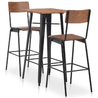 3 Piece Bar Set Steel