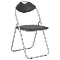 Folding Dining Chairs Faux Leather