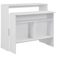 Bar Table with 2 Table Tops 130x40x120 cm