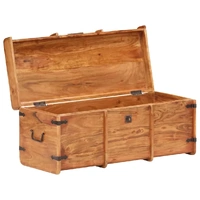 Storage Chest Solid Acacia Wood