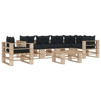 7 Piece Garden Lounge Set Pallets Wood