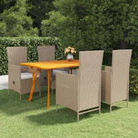 Garden Dining Set Beige
