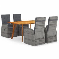 Garden Dining Set Grey