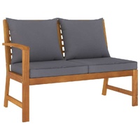 Garden Bench 114.5 cm with Cushion Solid Acacia Wood