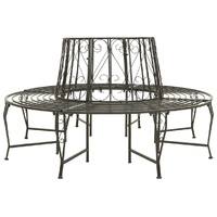 Garden Tree Bench 160 cm Steel