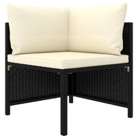 Sectional Sofa with Cushions Poly Rattan
