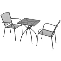 Bistro Set Steel Anthracite