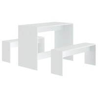 3 Piece Dining Set Engineered Wood