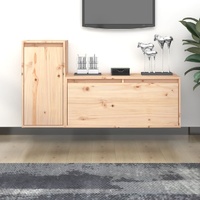 Delavan TV Cabinets 2 pcs Solid Wood Pine
