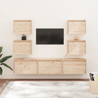 Crayford TV Cabinets 7 pcs Solid Wood Pine