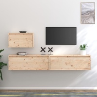 Fontana TV Cabinets 3 pcs Solid Wood Pine
