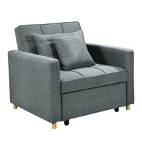Suri 3-in-1 Convertible Lounge Chair Bed by Sarantino
