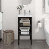 Bathroom Washbasin Frame with Built-in Basin Iron