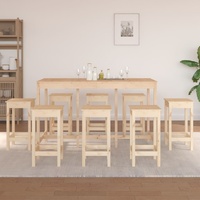 Bar Set Solid Wood Pine