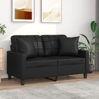 Grain 2-Seater Sofa with Pillows and Cushions Faux Leather