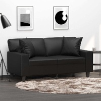 Carlsbad 2-Seater Sofa with Pillows&Cushions Faux Leather