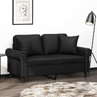 Perinton 2-Seater Sofa with Pillows&Cushions Faux Leather