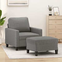 Saginaw Sofa Chair with Footstool Fabric
