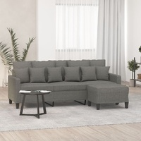 Evington 3-Seater Sofa with Footstool Fabric