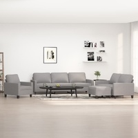 Chico 4 Piece Sofa Set with Cushions Fabric