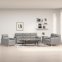 Cairo Sofa Set with Throw Pillows and Cushions Fabric