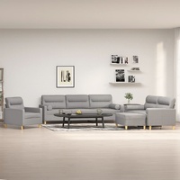 Evesham 4 Piece Sofa Set with Throw Pillows&Cushions Fabric