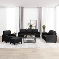 Walsall Sofa Set with Cushions Faux Leather