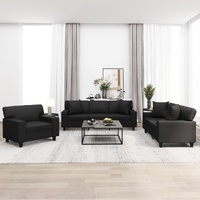 Cannock Sofa Set with Pillows and Cushions Faux Leather