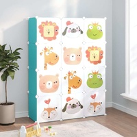 Cube Storage Cabinet for Kids with Cubes Pink PP
