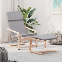Relaxing Chair with Footstool Fabric