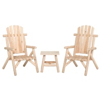 Garden Lounge Set Solid Wood Spruce