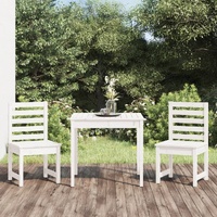 3 Piece Garden Bistro Set Solid Pine Wood