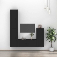 4 Piece TV Cabinet Set Engineered Wood