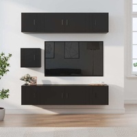 7 Piece TV Cabinet Set Engineered Wood