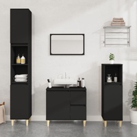 Bathroom Cabinet 30x30x190 cm Engineered Wood