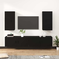 4 Piece TV Cabinet Set Engineered Wood