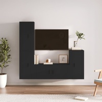 4 Piece TV Cabinet Set Engineered Wood