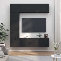 7 Piece TV Cabinet Set Engineered Wood