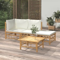 Garden Lounge Set with Cushions  Bamboo