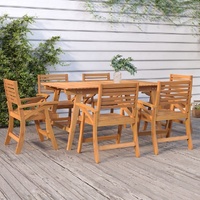 Garden Dining Set Solid Wood Acacia
