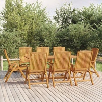 Garden Dining Set Solid Wood Teak
