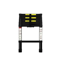  Multipurpose Aluminium Ladder Telescopic 2.6M Black 2.6 Meter
