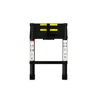  Multipurpose Aluminium Ladder Telescopic 2M Black 2 Meter